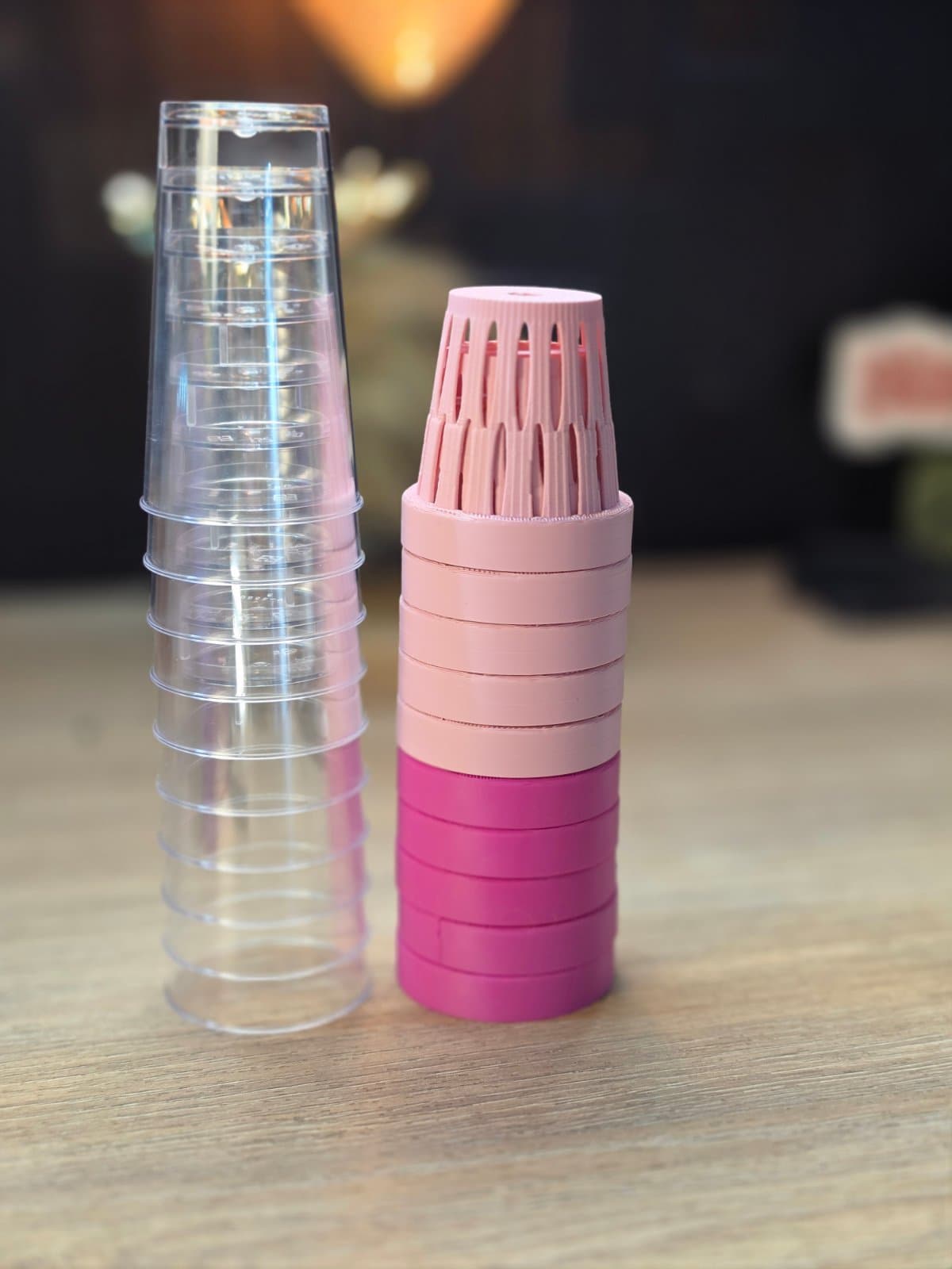 10 mini sips complete set pink